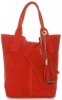 Bőr táska shopper bag Vittoria Gotti piros V5190